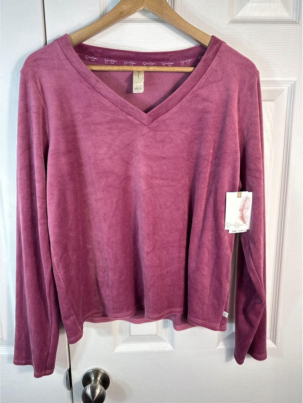 Jessica Simpson Ladies Sleepwear Shirt Blackberry Wine Size L